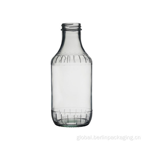 Beverage Bottle 16 oz Clear Glass Decanter Bottle Factory